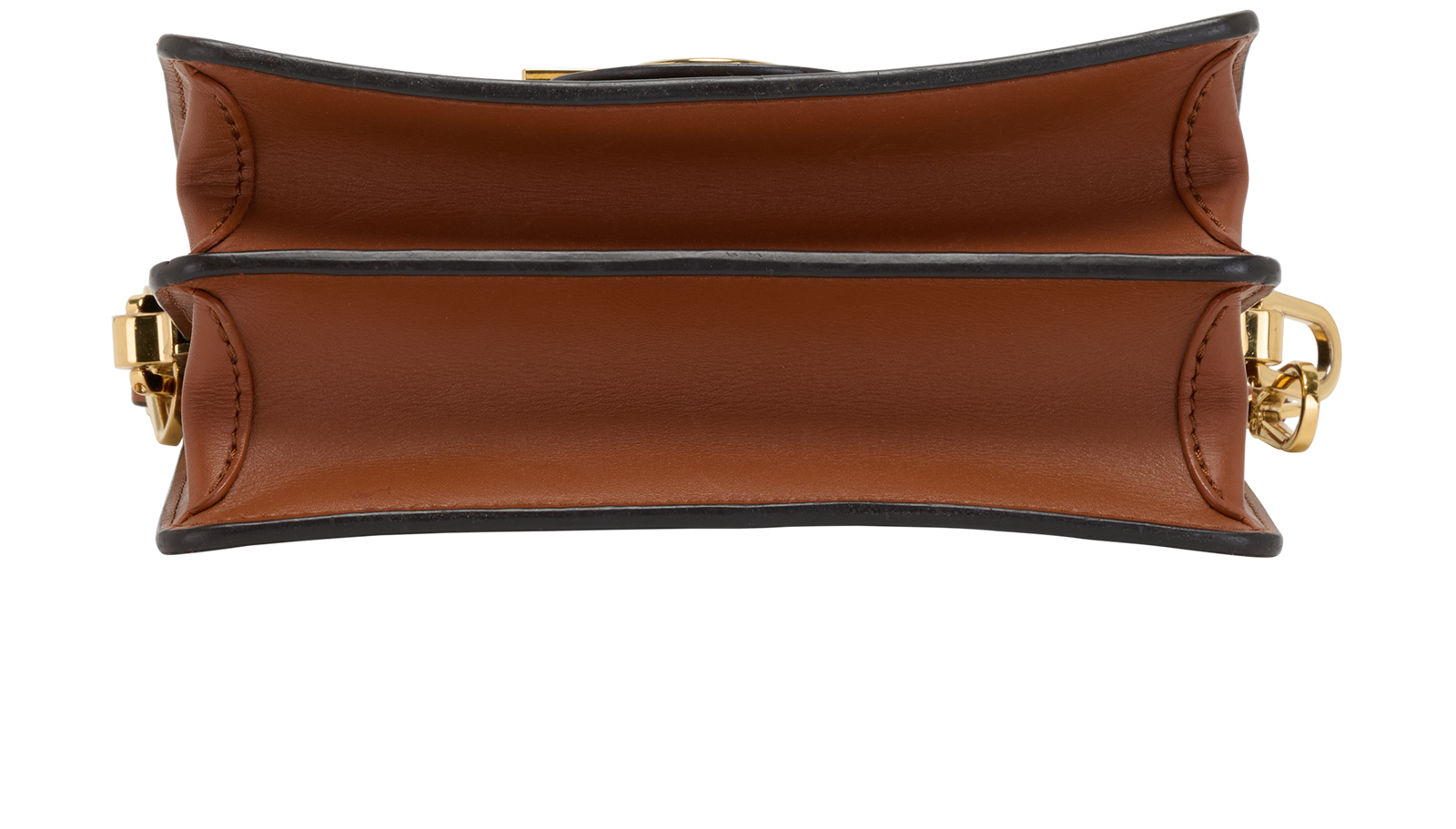 Mini Dauphine, &pound;1,400, Handbags, Brown, Canvas, Top view